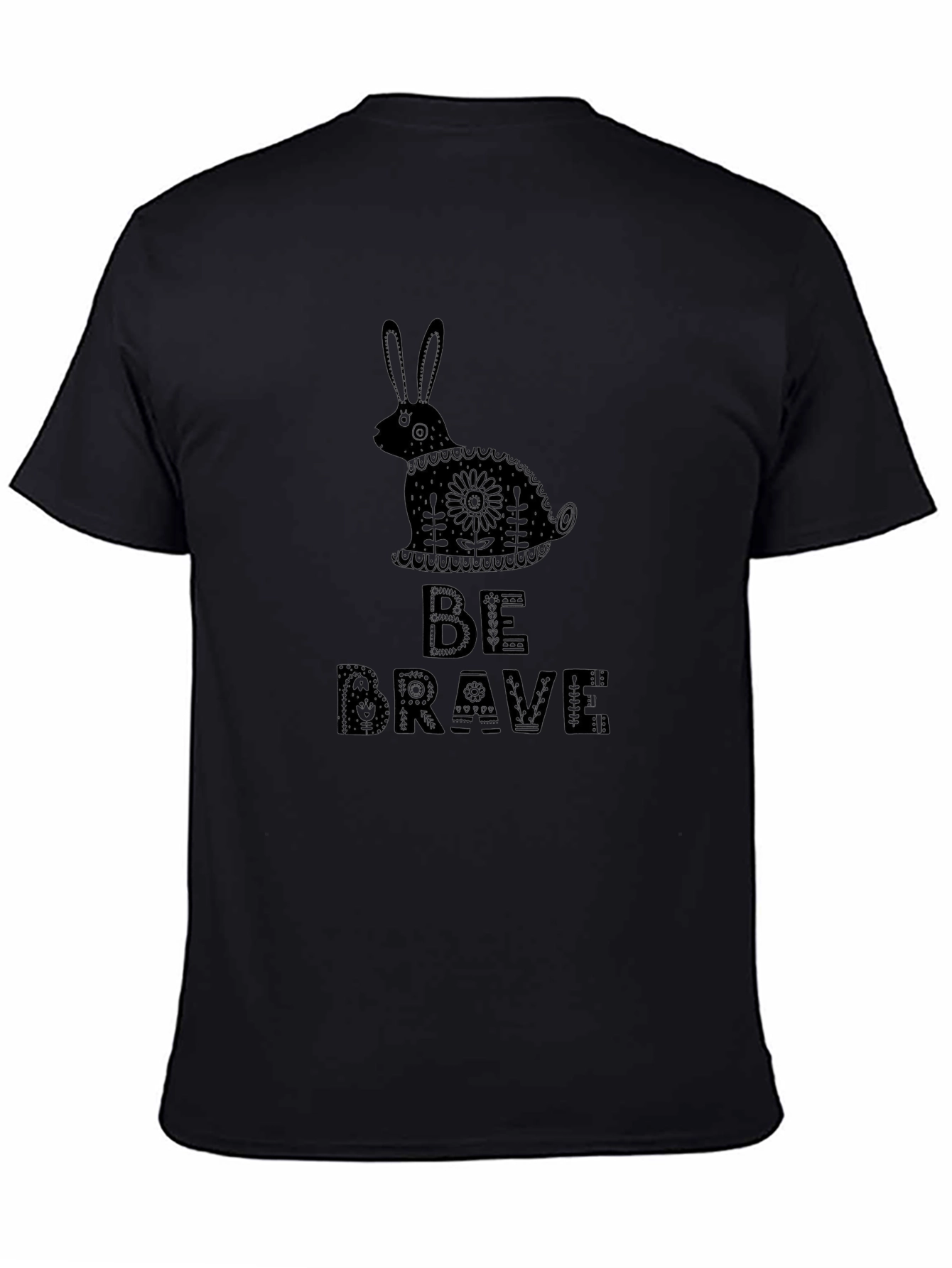 Be Brave Rabbit Graphic T-Shirt