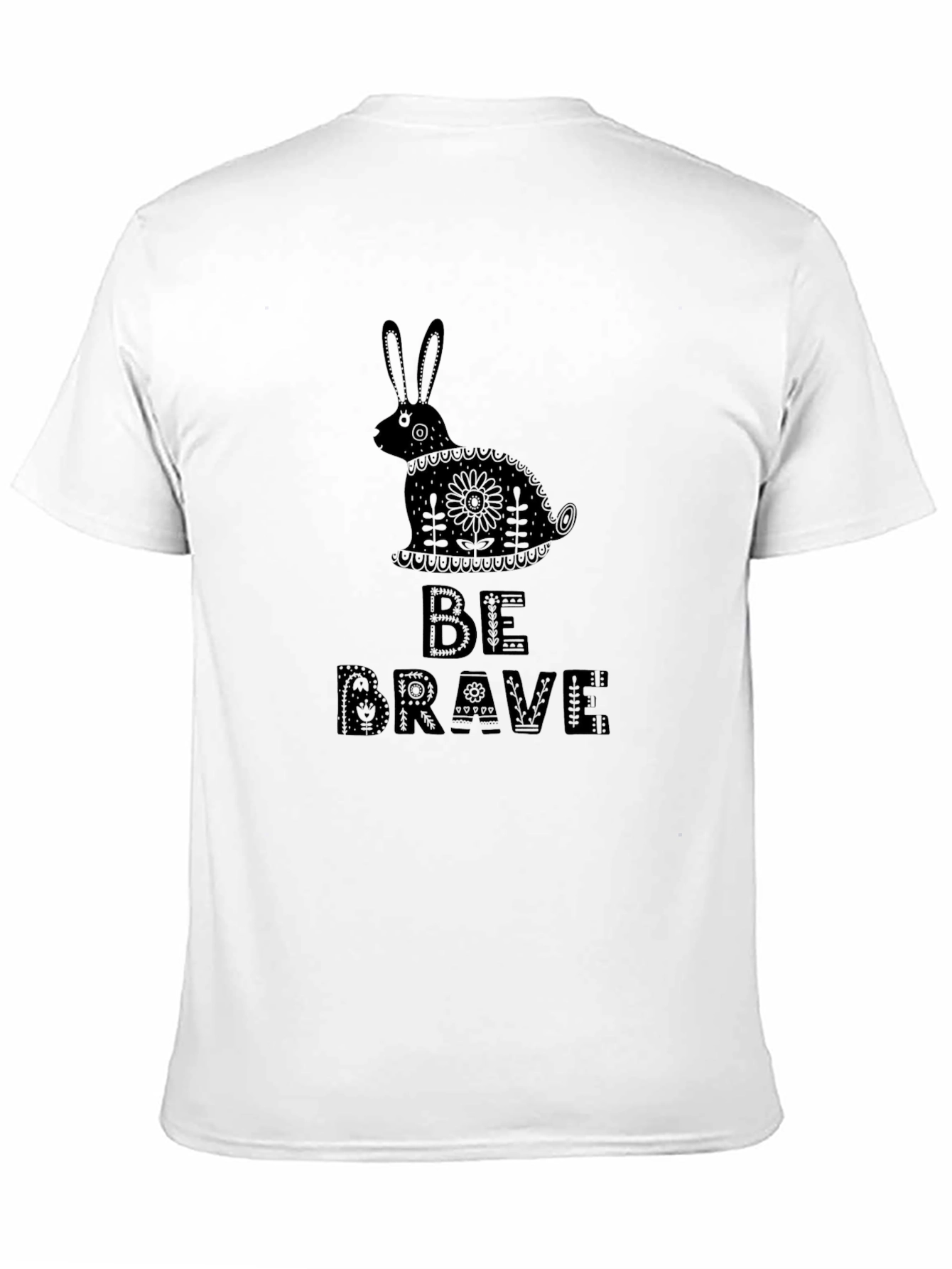 Be Brave Rabbit Graphic T-Shirt