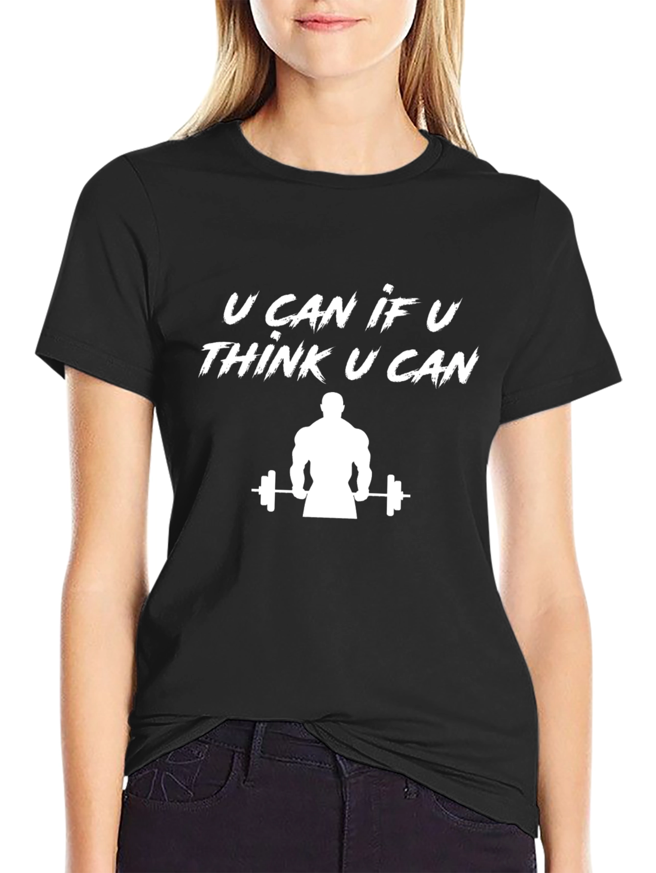 Motivational Gym T-Shirt - You Can If You Think You Can