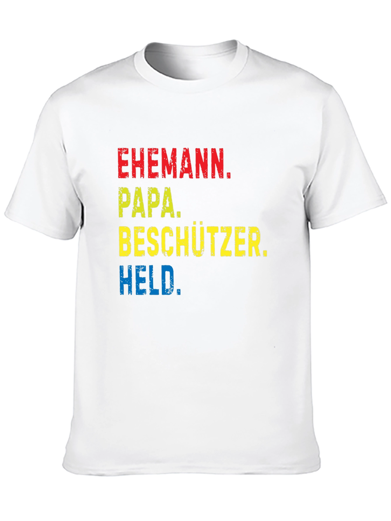 Ehemann Papa Beschützer Held Black T-Shirt