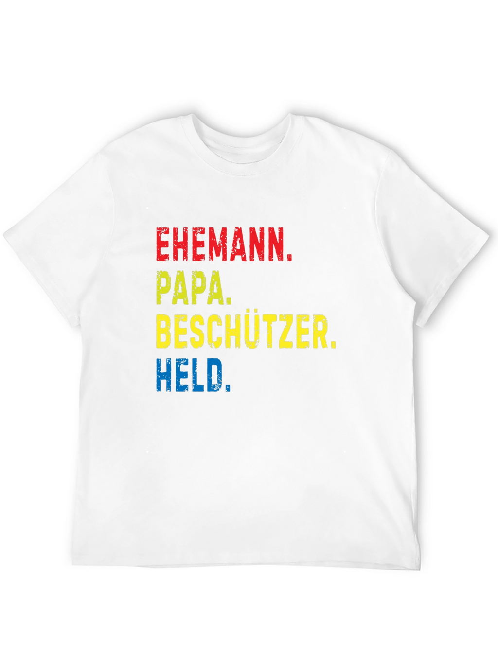 Ehemann Papa Beschützer Held Black T-Shirt
