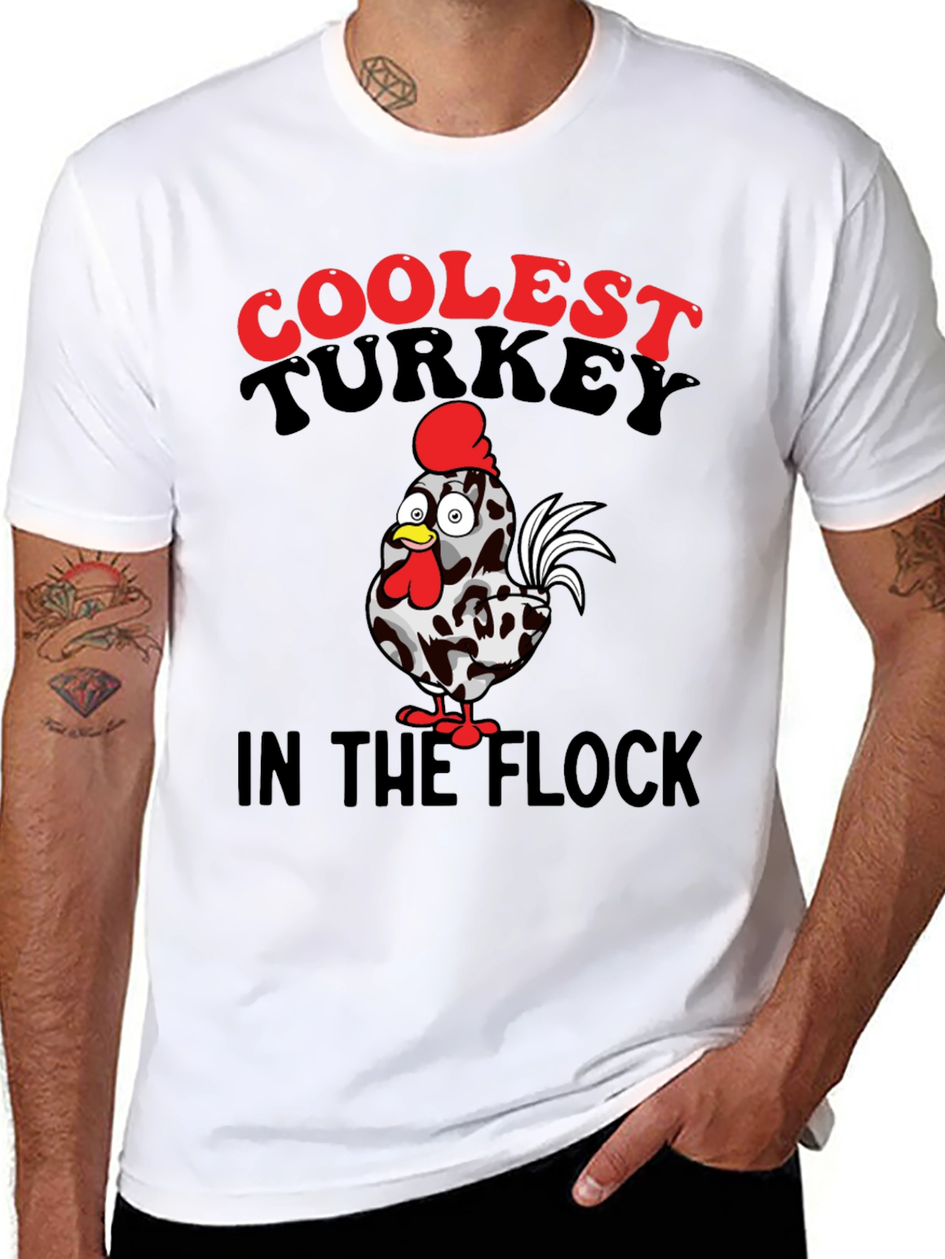 Coolest Turkey in the Flock Graphic T-Shirt