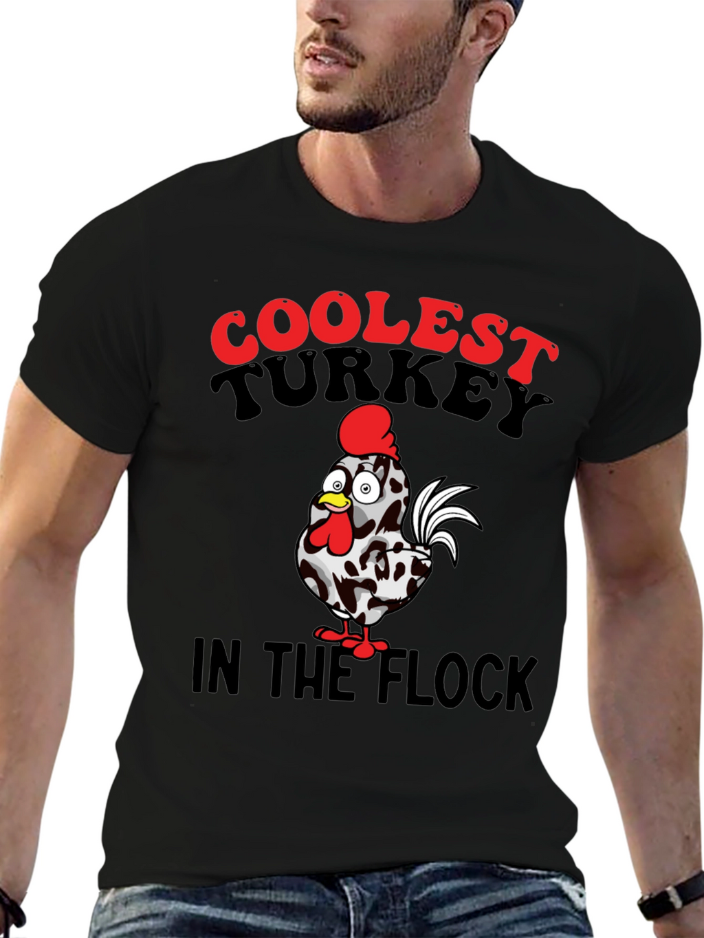 Coolest Turkey in the Flock Graphic T-Shirt