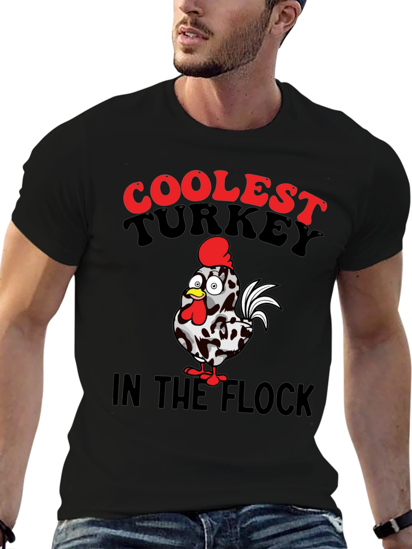 Coolest Turkey in the Flock Graphic T-Shirt