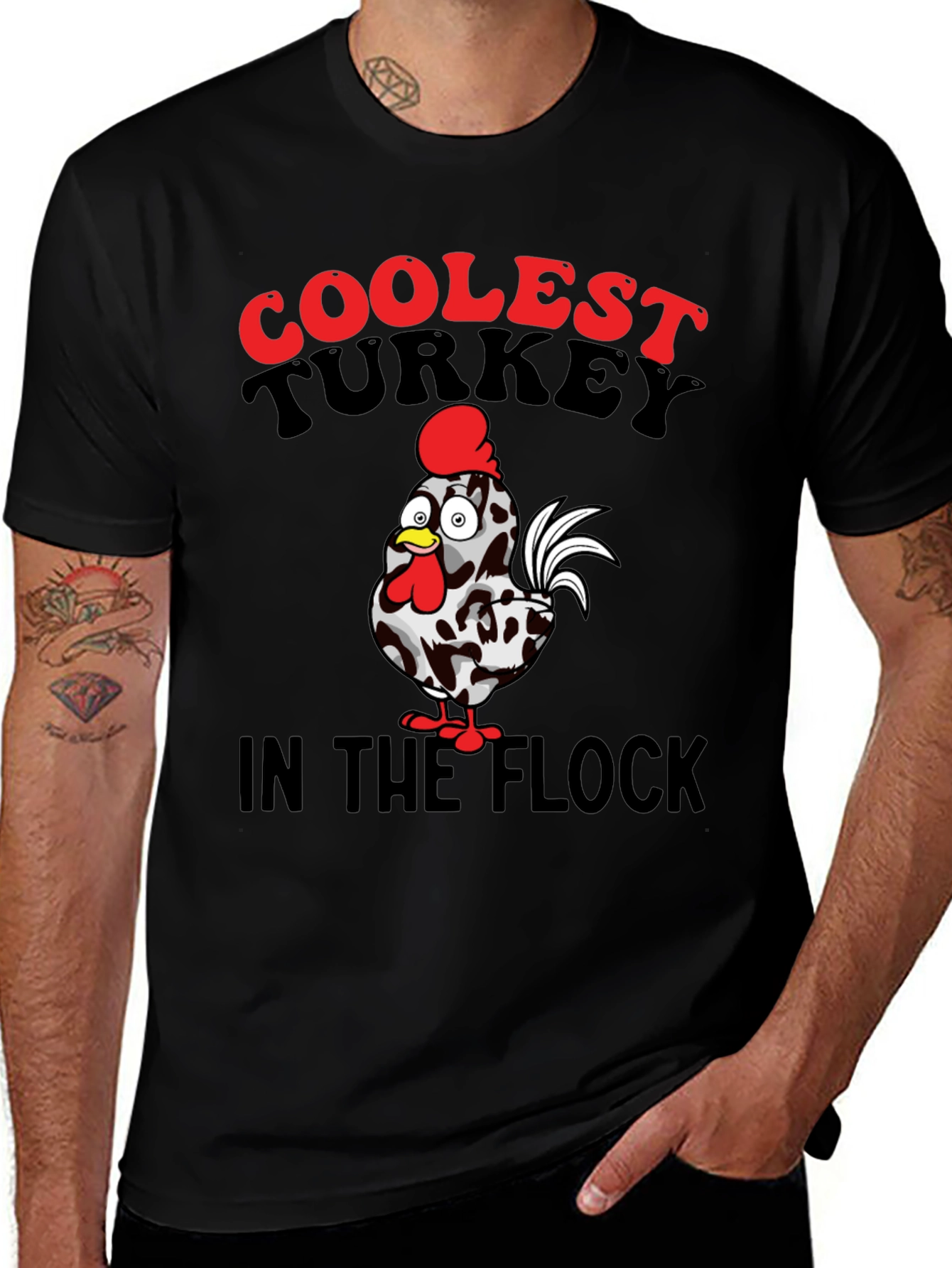 Coolest Turkey in the Flock Graphic T-Shirt