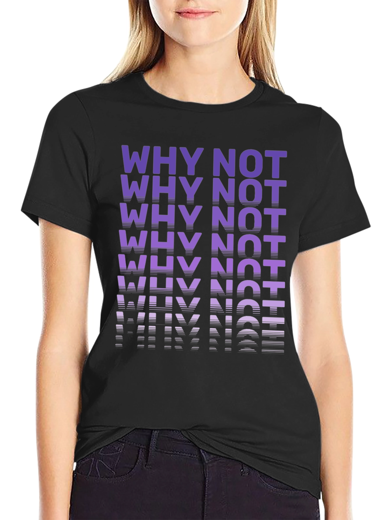 Why Not Graphic Tee - Modern Casual T-Shirt