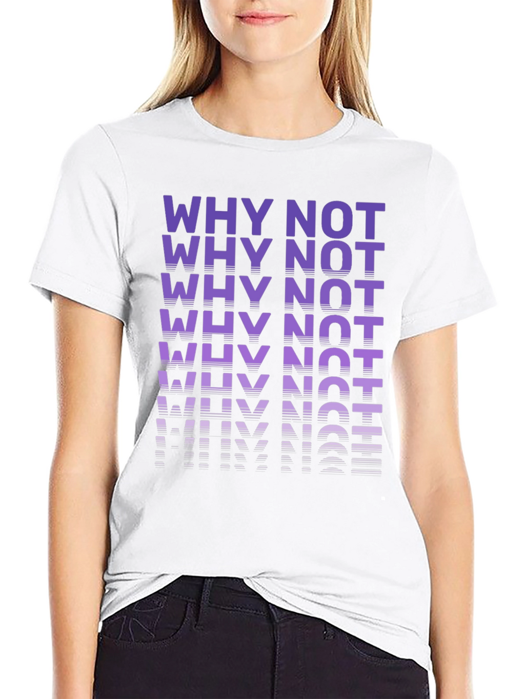 Why Not Graphic Tee - Modern Casual T-Shirt