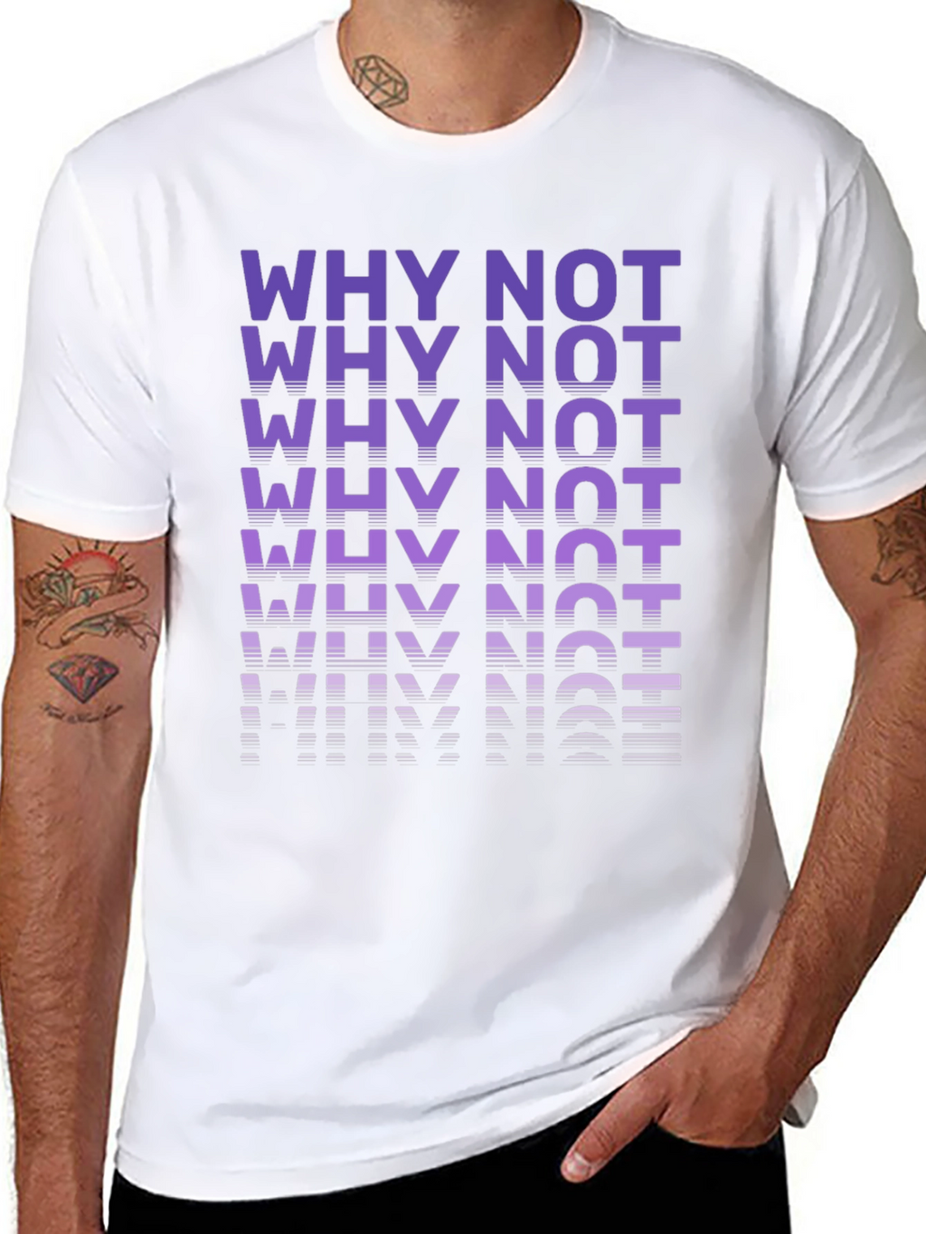 Why Not Graphic Tee - Modern Casual T-Shirt