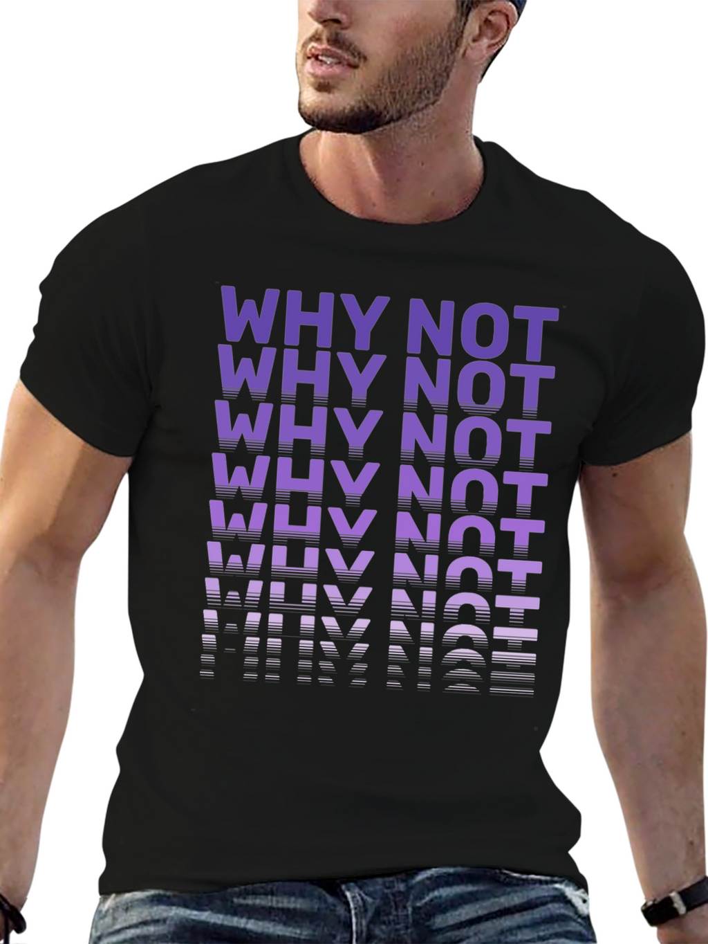 Why Not Graphic Tee - Modern Casual T-Shirt