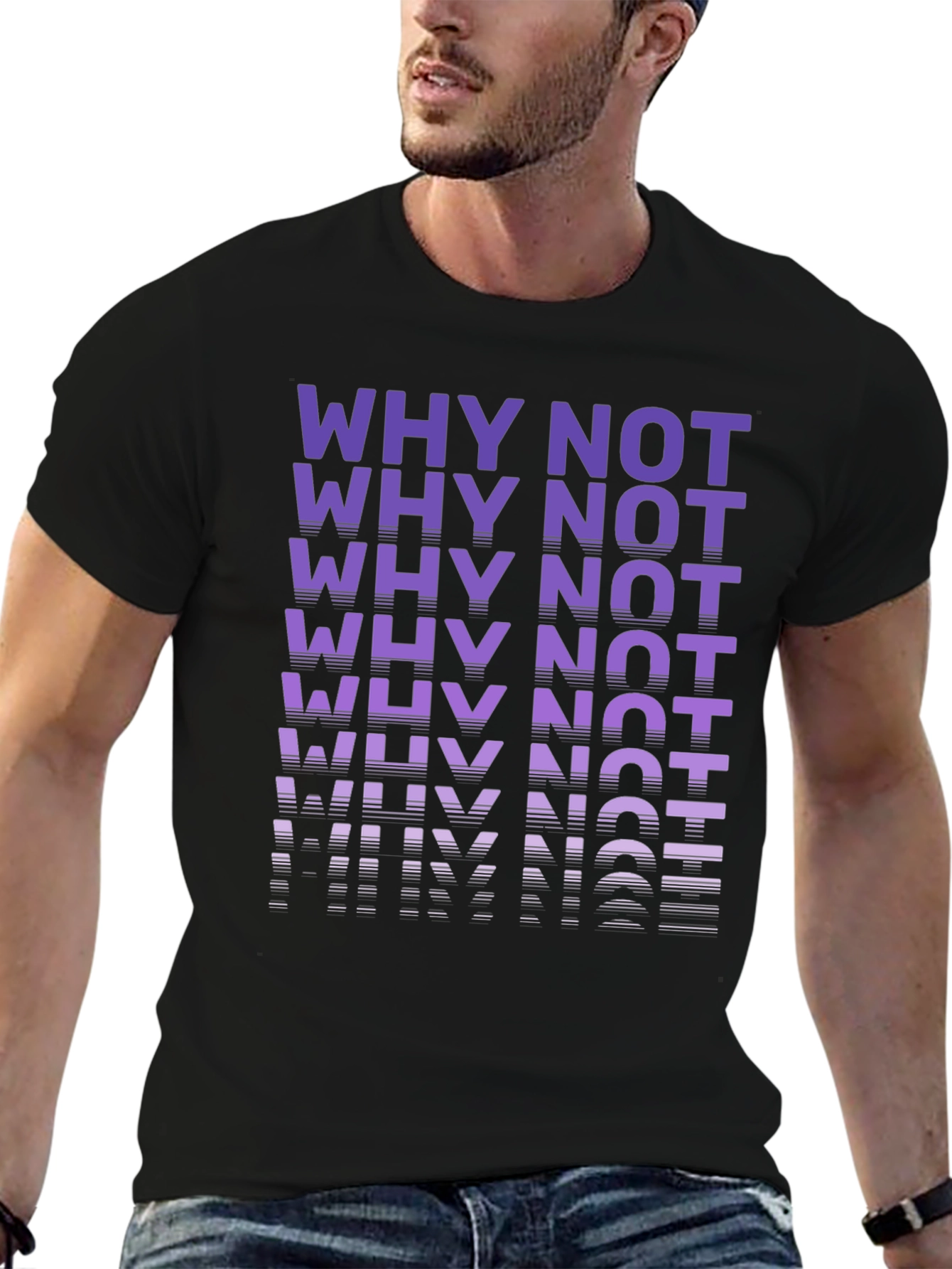 Why Not Graphic Tee - Modern Casual T-Shirt