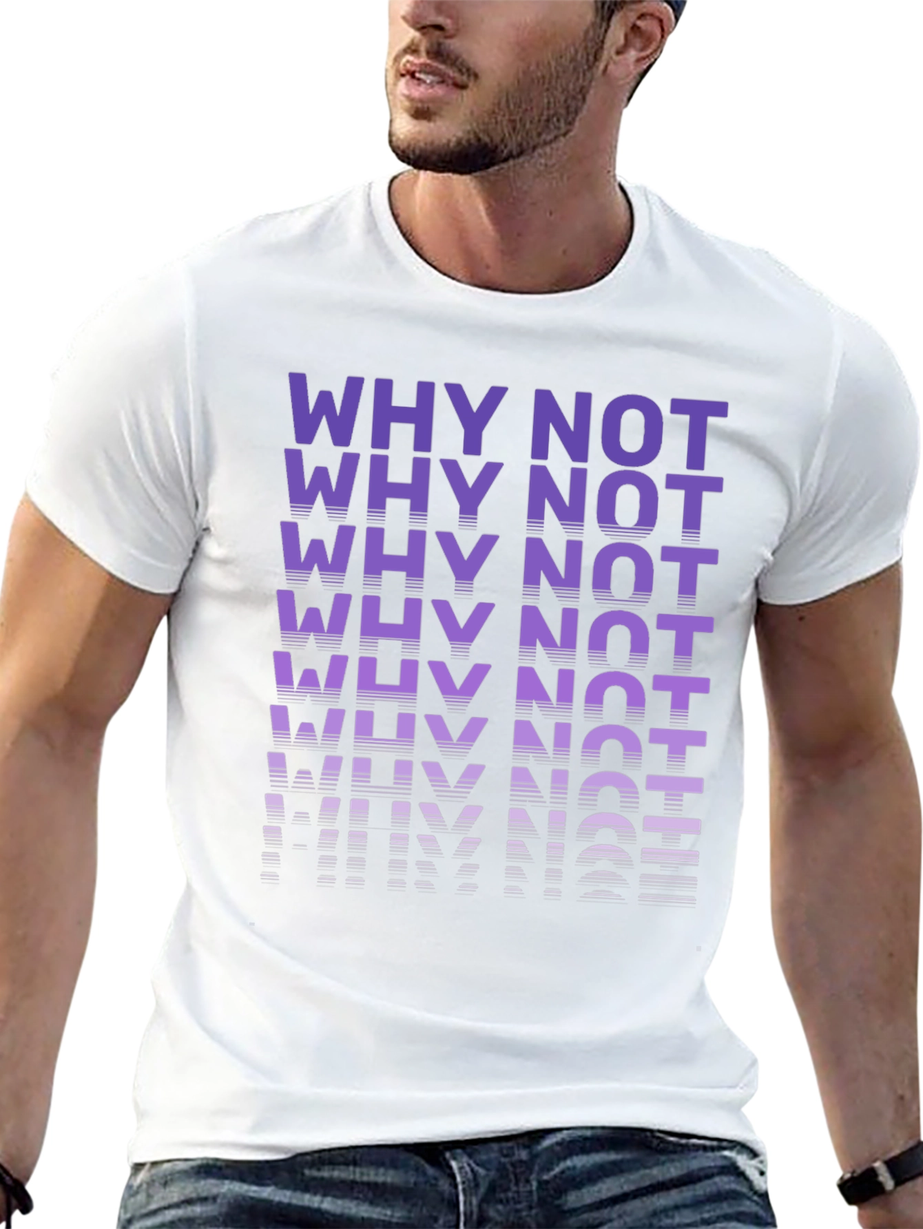 Why Not Graphic Tee - Modern Casual T-Shirt