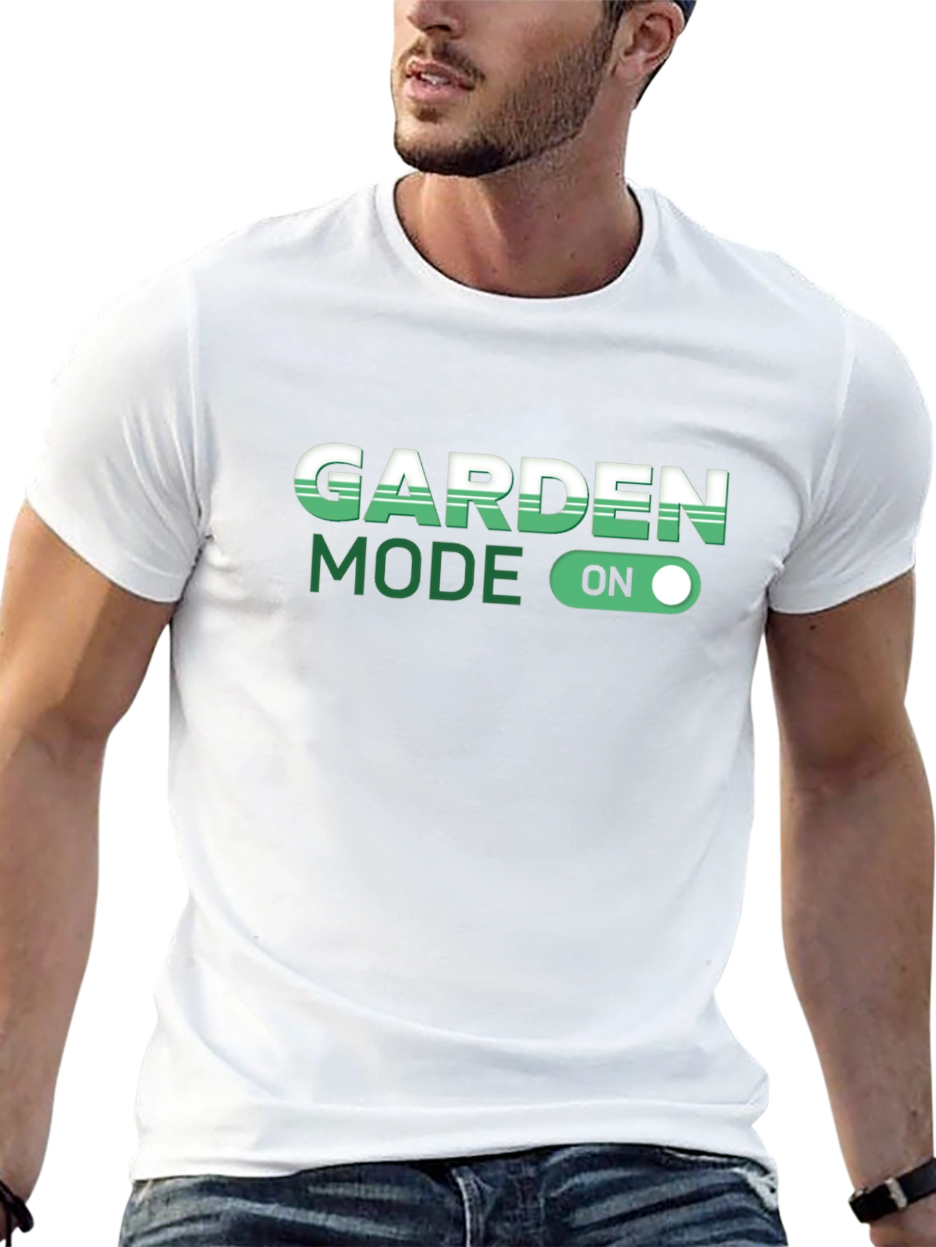 Garden Mode On Black T-Shirt