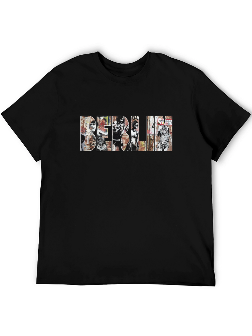 Berlin Graphic Print Black T-Shirt