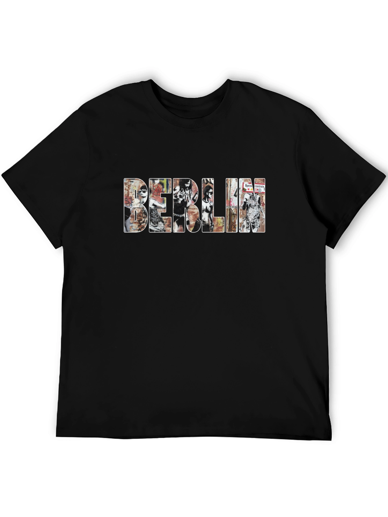 Berlin Graphic Print Black T-Shirt