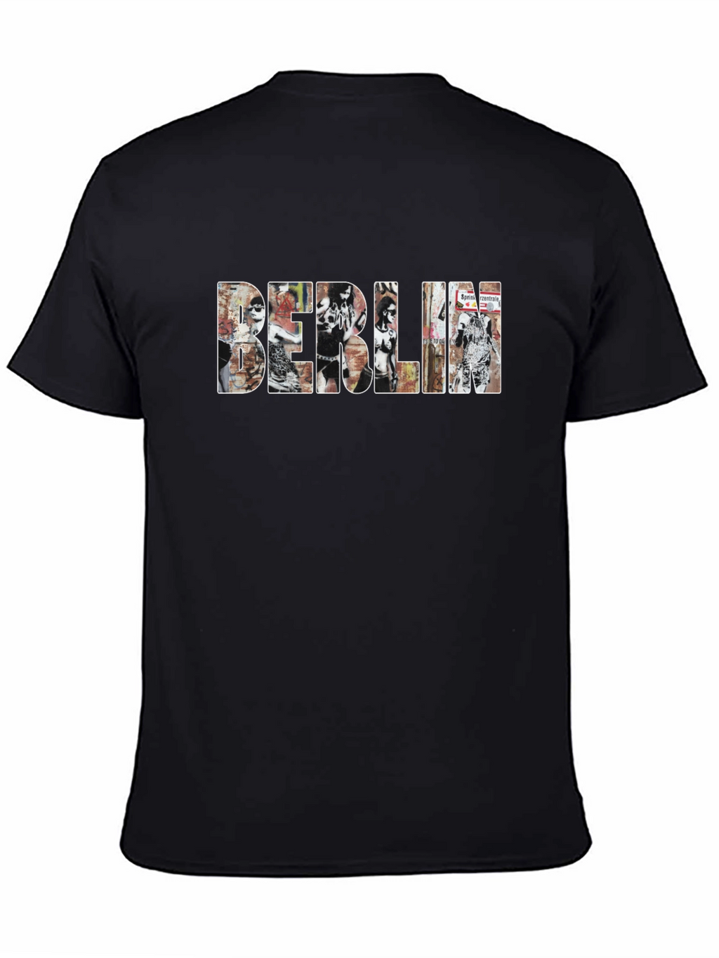 Berlin Graphic Print Black T-Shirt