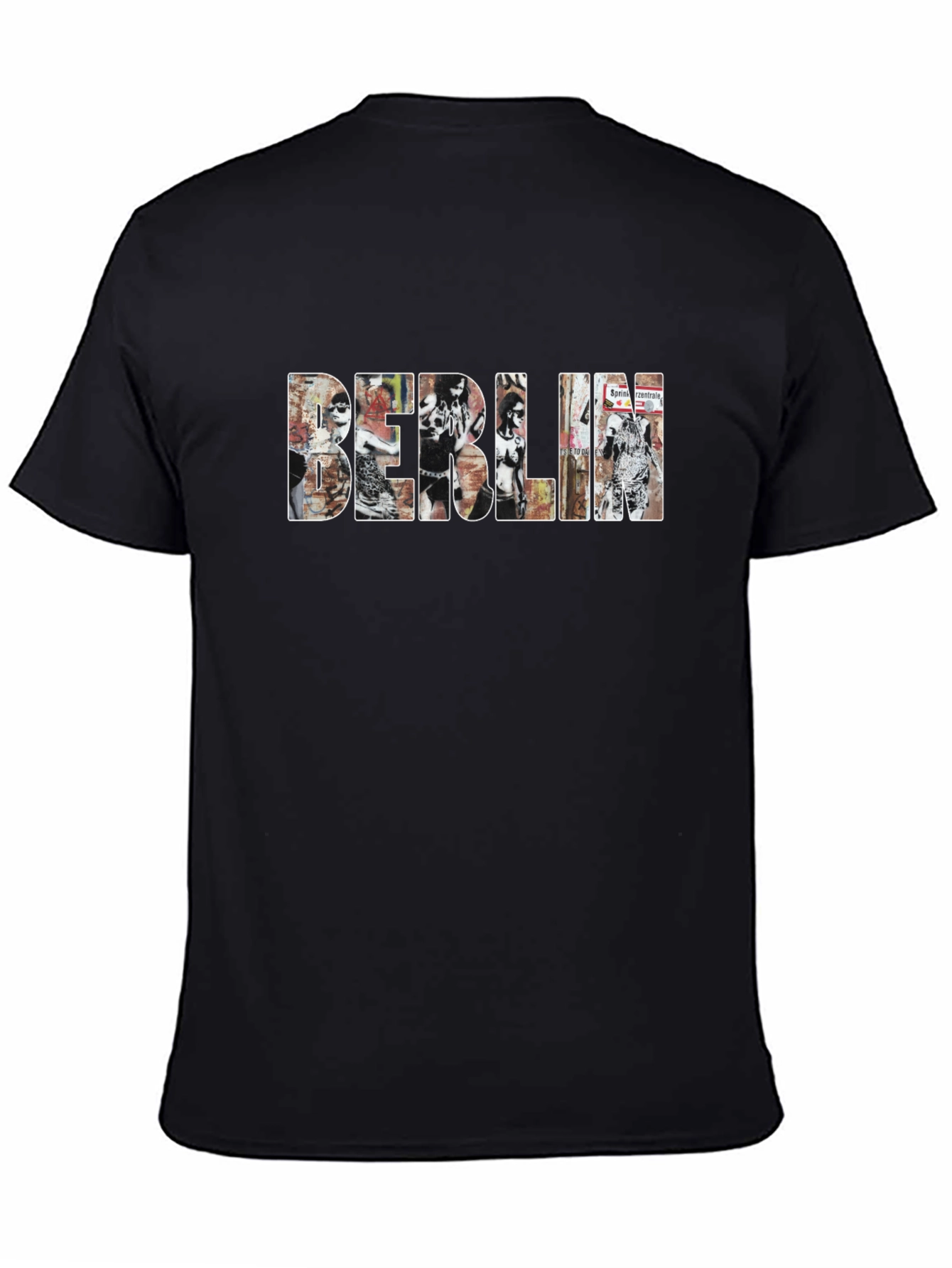 Berlin Graphic Print Black T-Shirt
