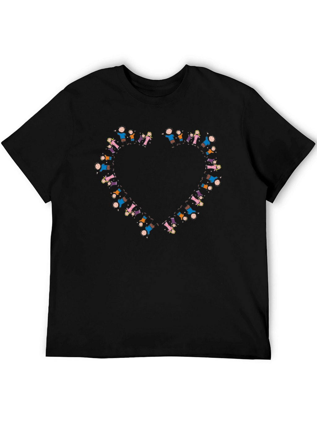 People Heart Graphic Black T-Shirt