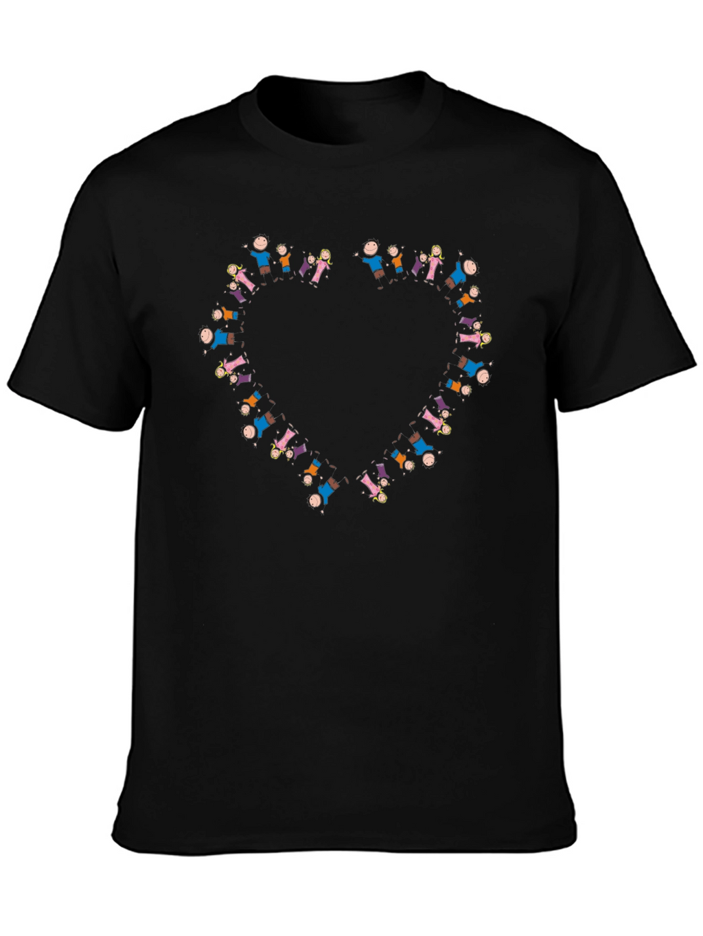 People Heart Graphic Black T-Shirt