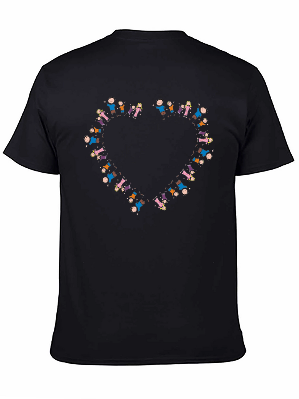People Heart Graphic Black T-Shirt