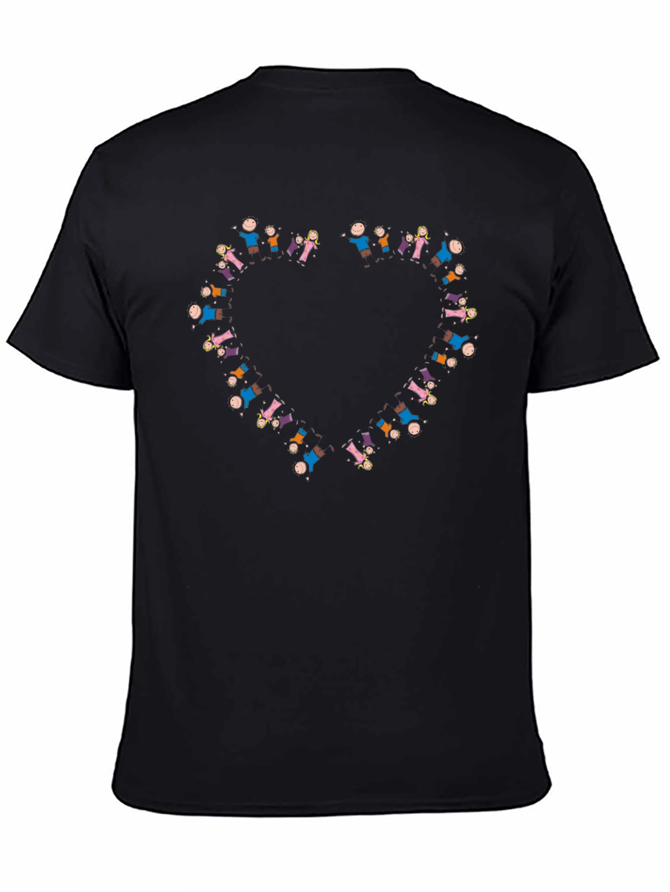People Heart Graphic Black T-Shirt