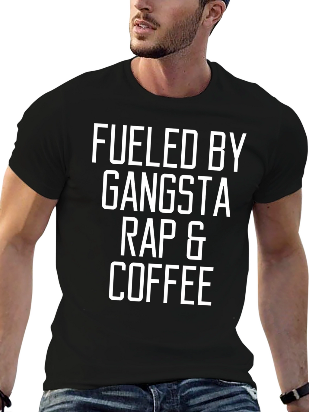 Fueled By Gangsta Rap & Coffee Graphic Tee