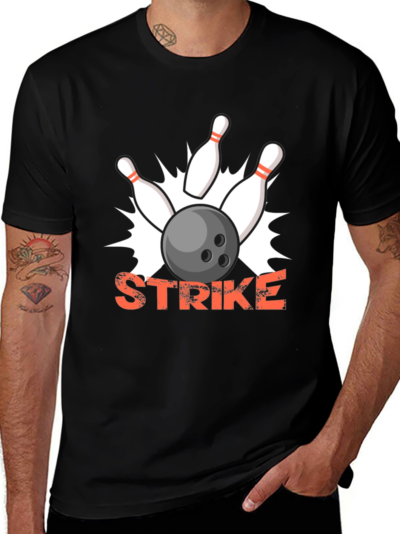 Strike Bowling T-Shirt - Fun & Unique Design