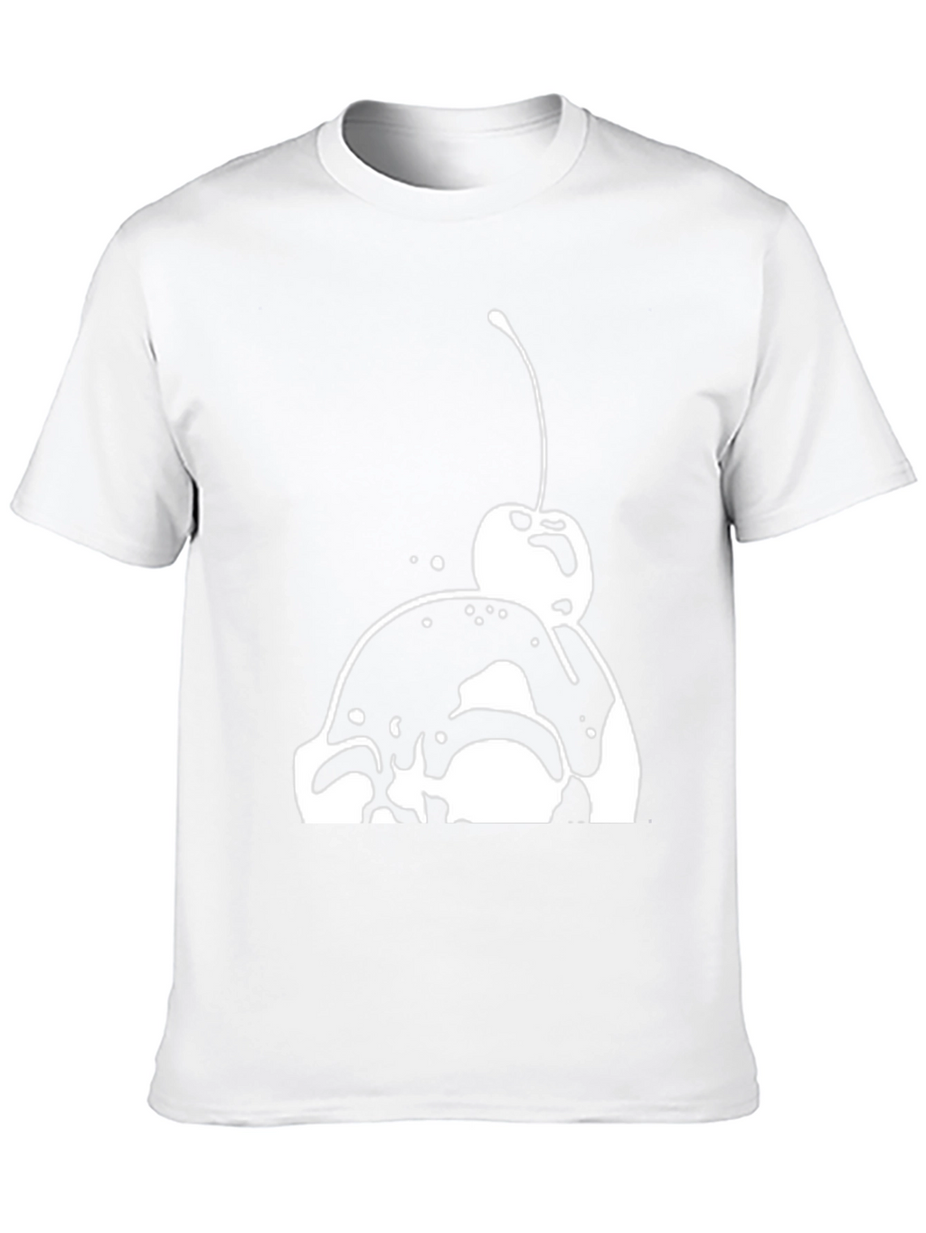 Ice Cream Cherry Graphic Tee - Black