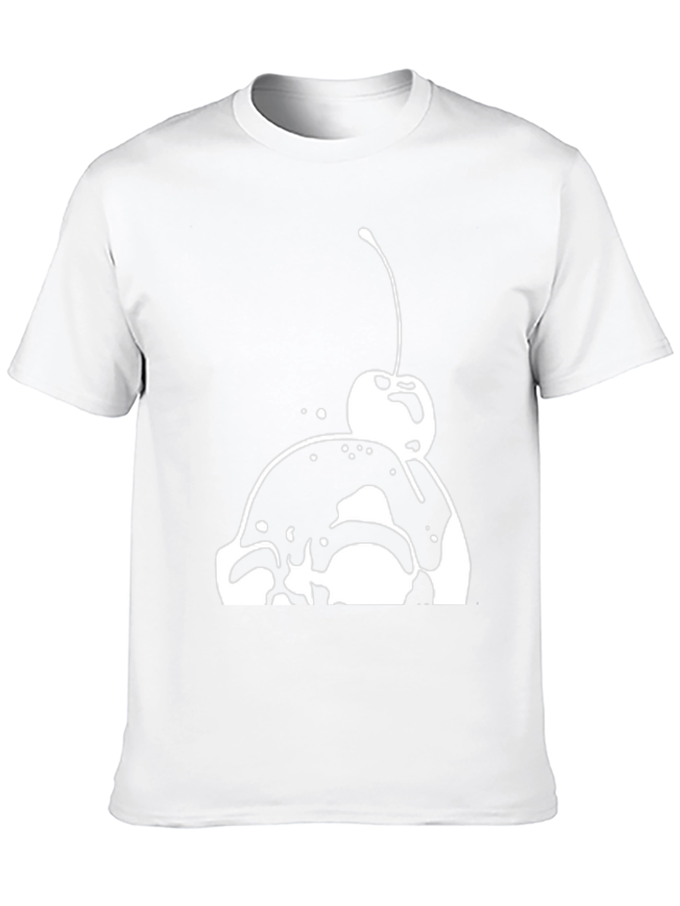 Ice Cream Cherry Graphic Tee - Black