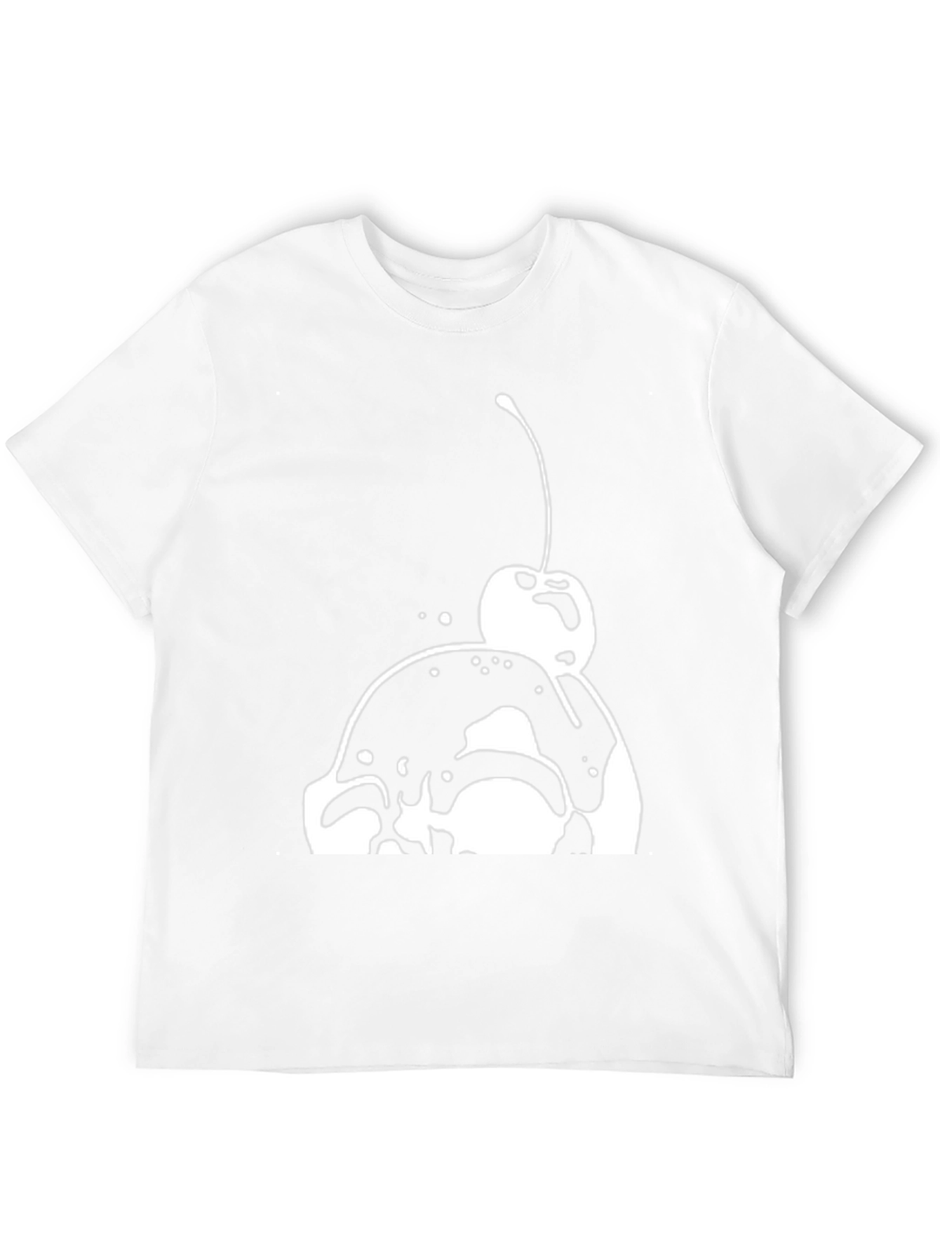 Ice Cream Cherry Graphic Tee - Black