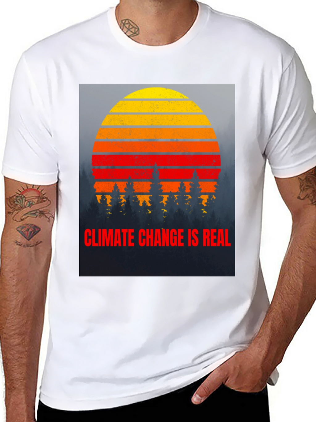 Climate Change is Real Graphic T-Shirt