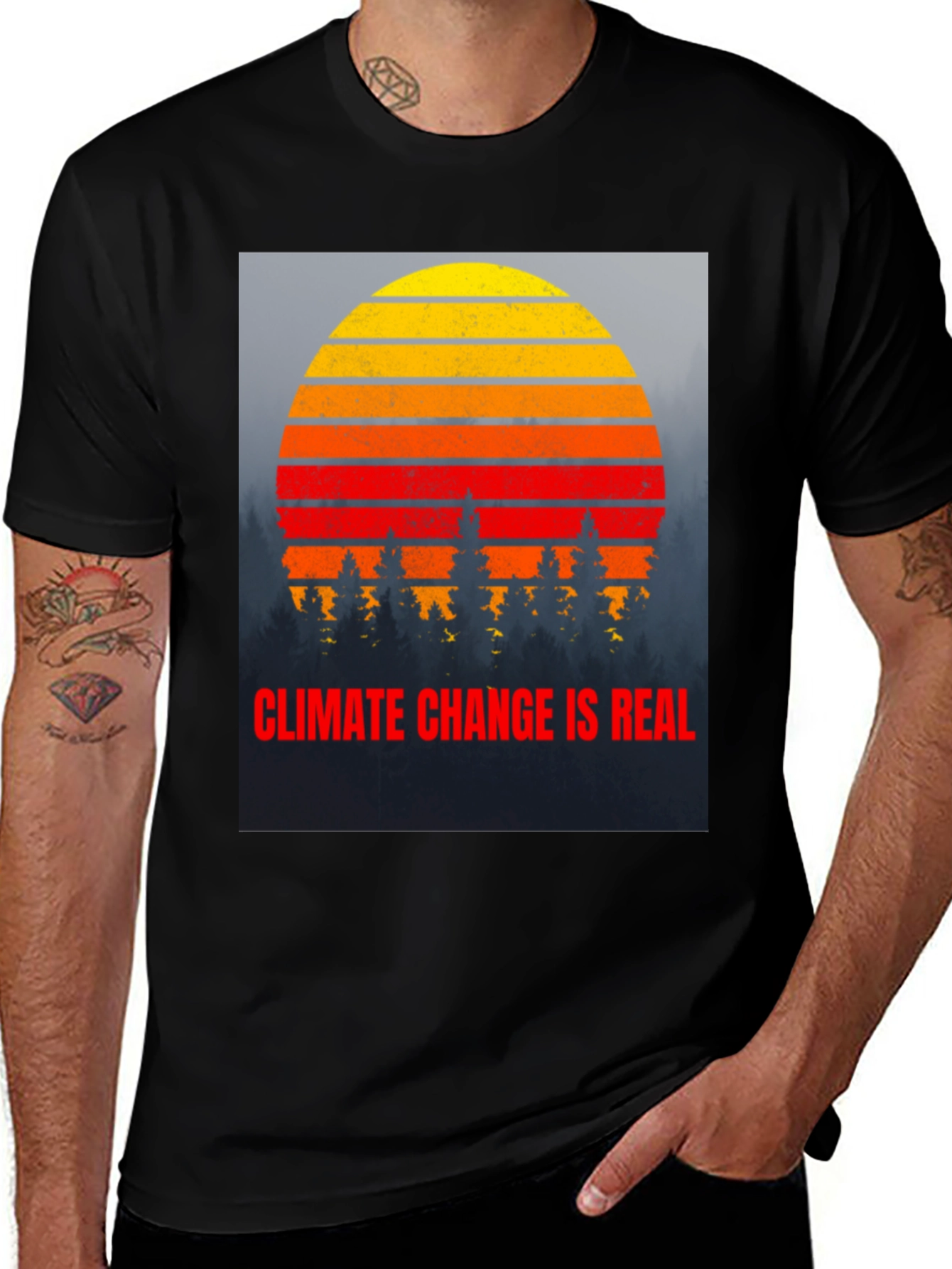 Climate Change is Real Graphic T-Shirt