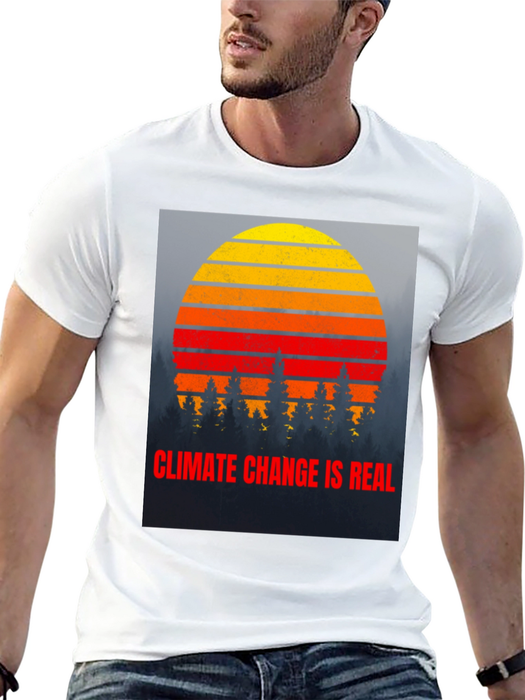 Climate Change is Real Graphic T-Shirt
