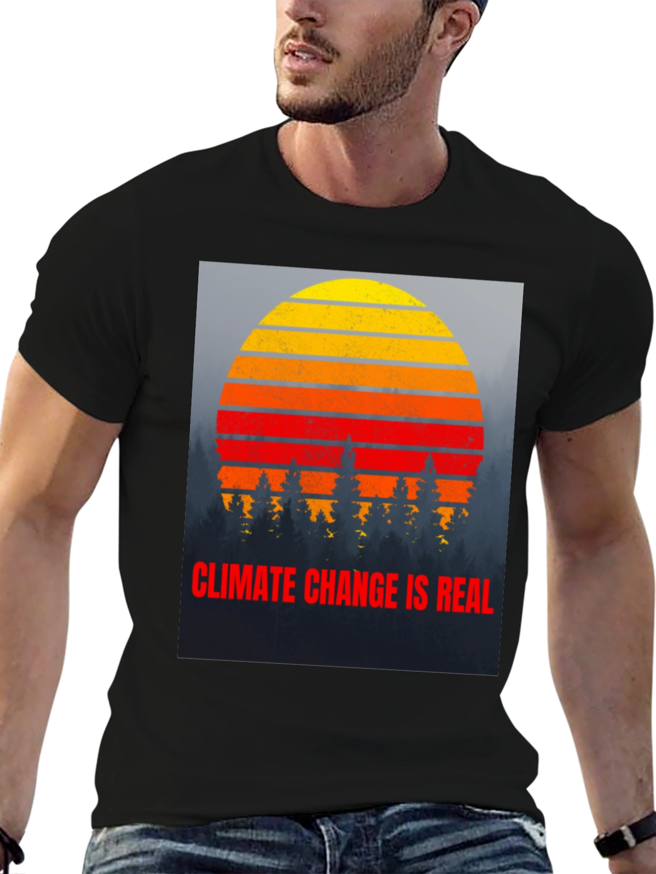 Climate Change is Real Graphic T-Shirt
