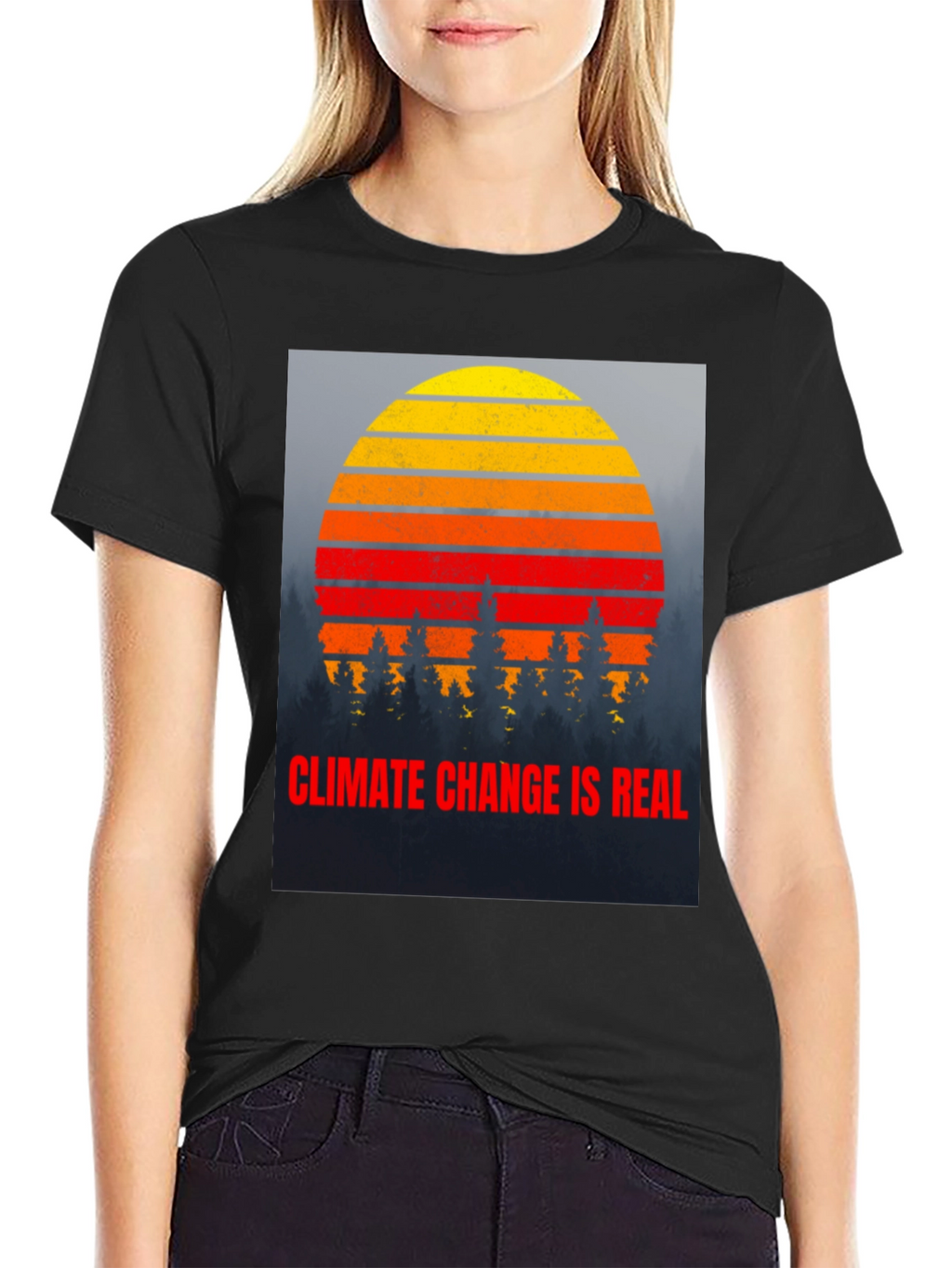 Climate Change is Real Graphic T-Shirt