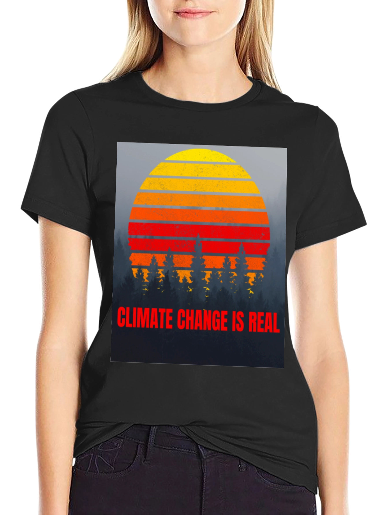 Climate Change is Real Graphic T-Shirt
