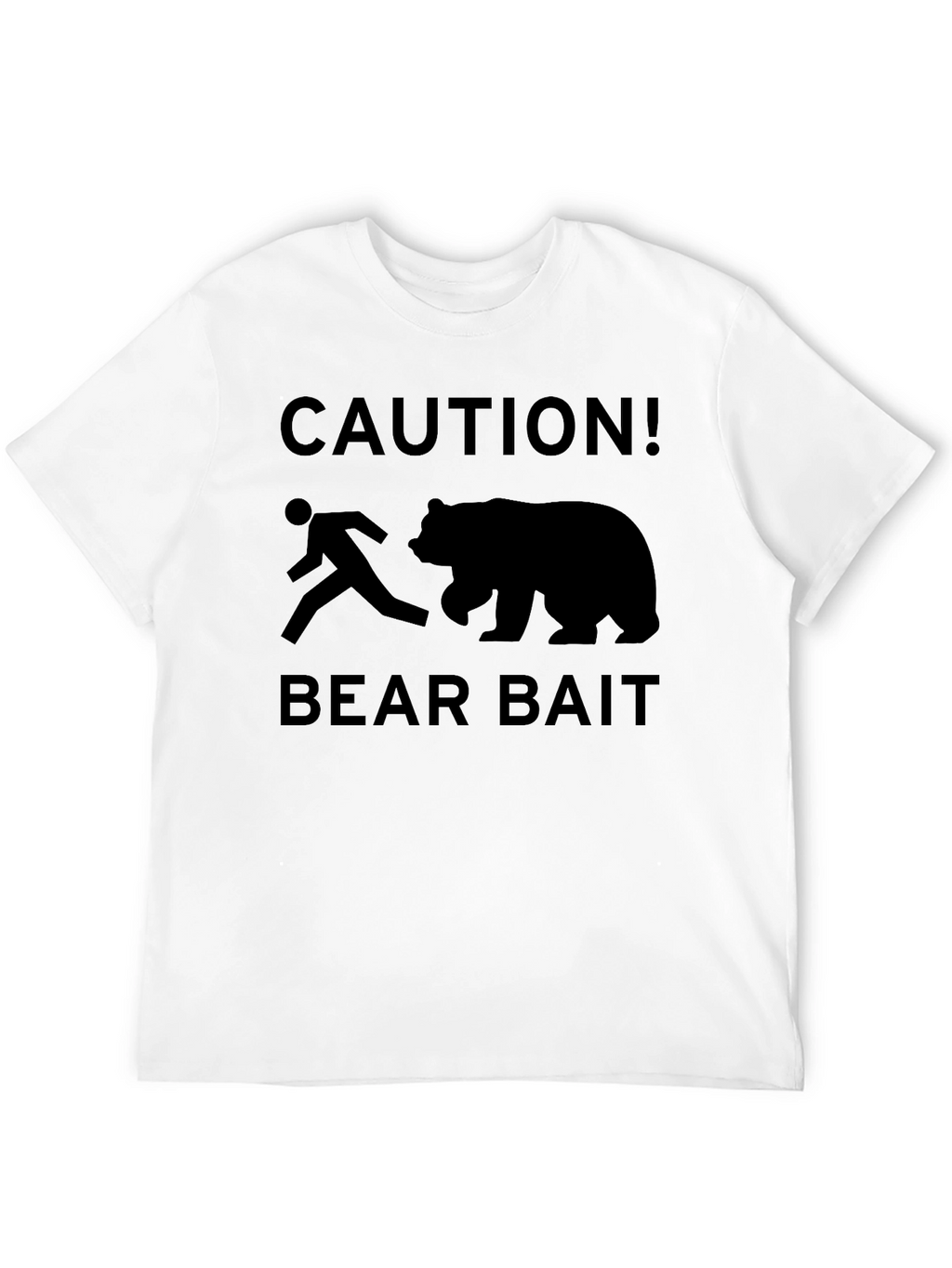 Caution Bear Bait Graphic T-Shirt