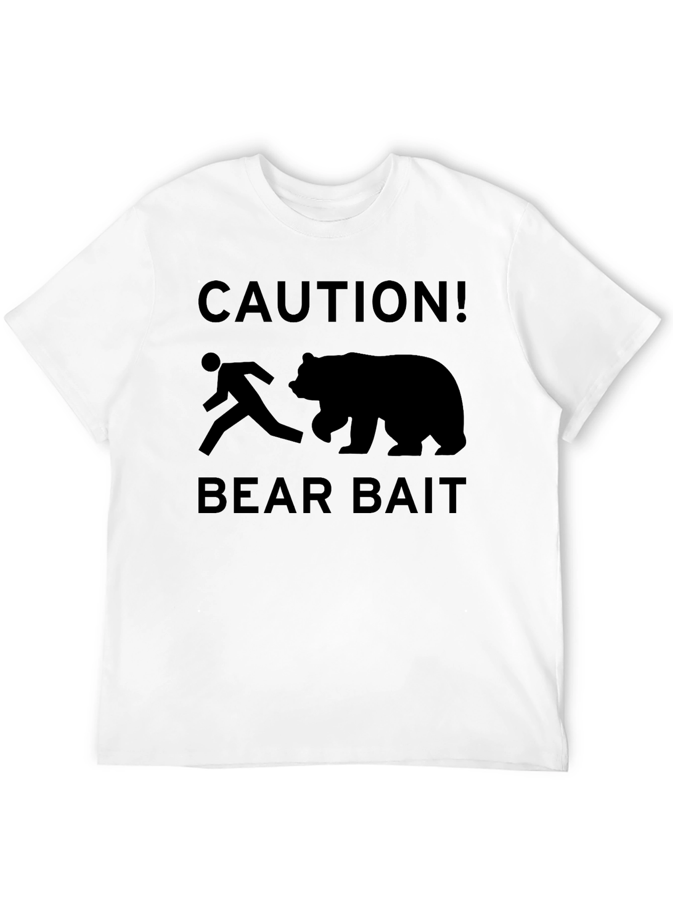 Caution Bear Bait Graphic T-Shirt