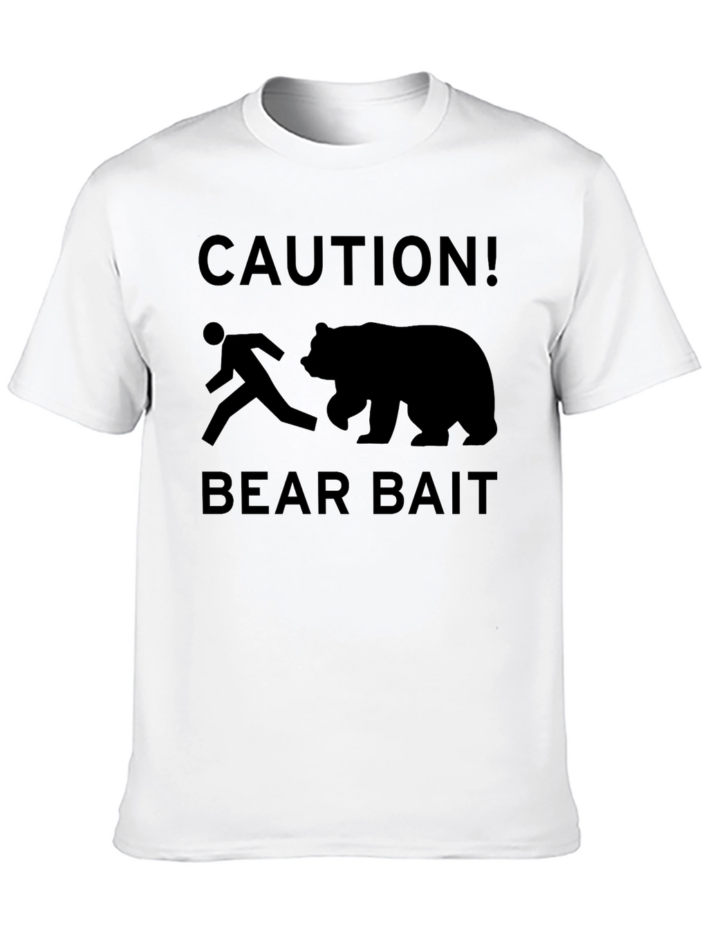 Caution Bear Bait Graphic T-Shirt