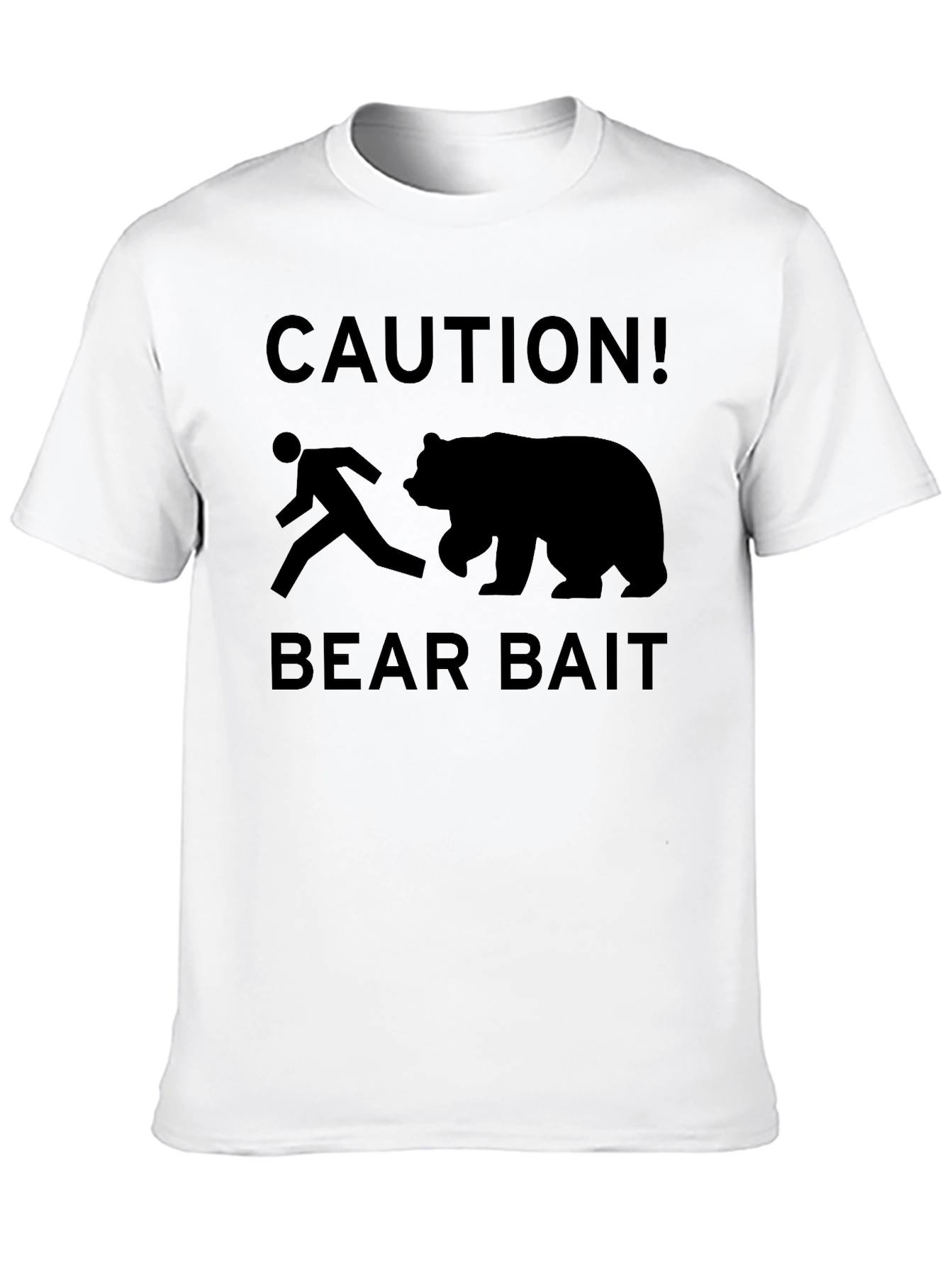 Caution Bear Bait Graphic T-Shirt