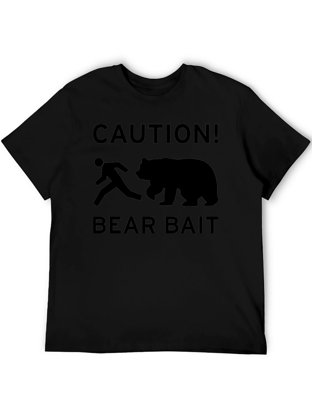 Caution Bear Bait Graphic T-Shirt