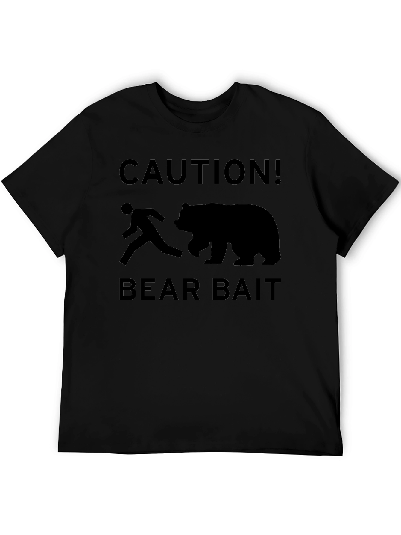 Caution Bear Bait Graphic T-Shirt
