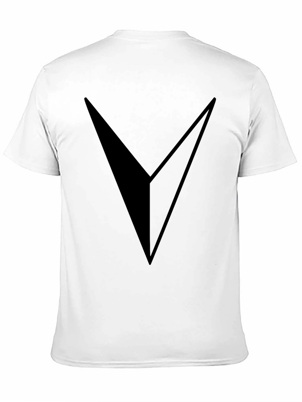 Bold V Graphic Black T-Shirt