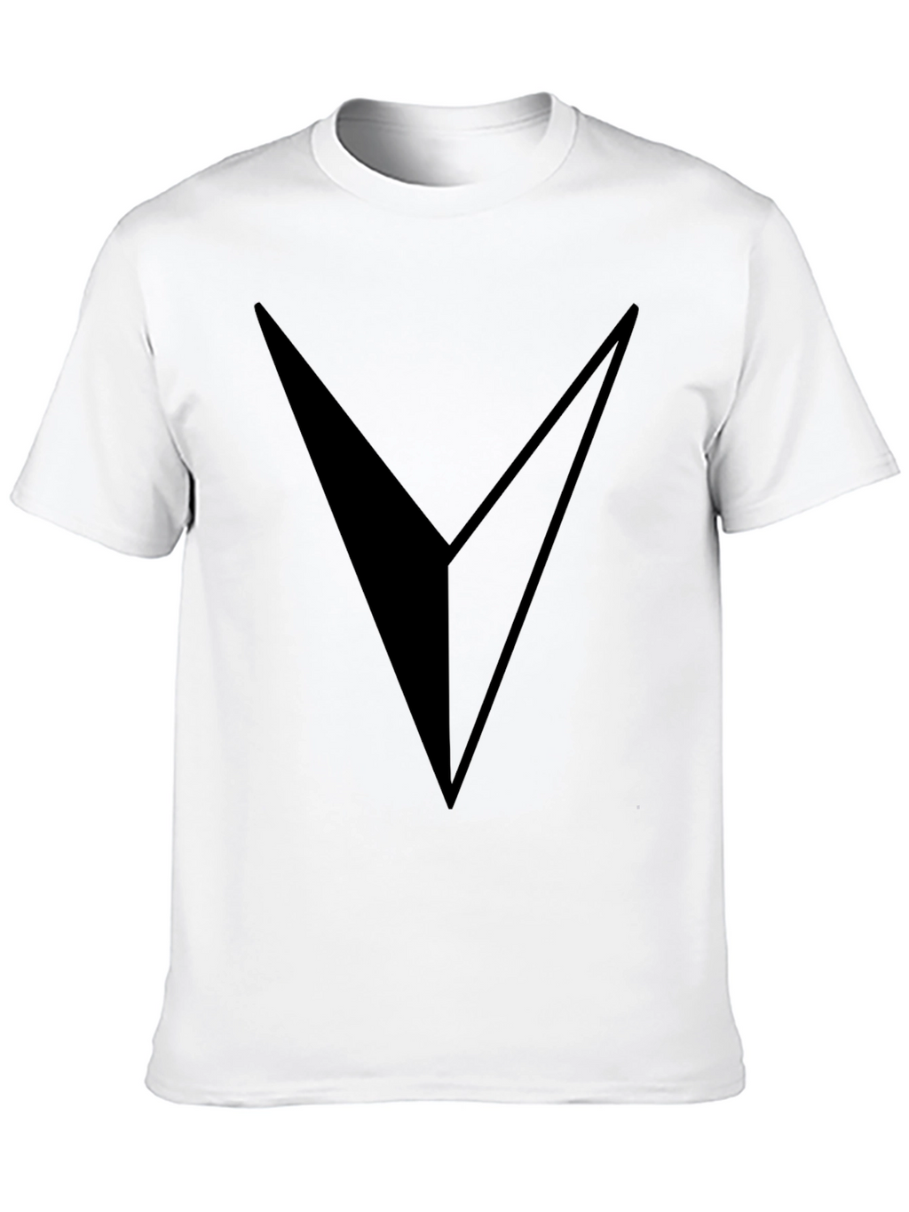 Bold V Graphic Black T-Shirt