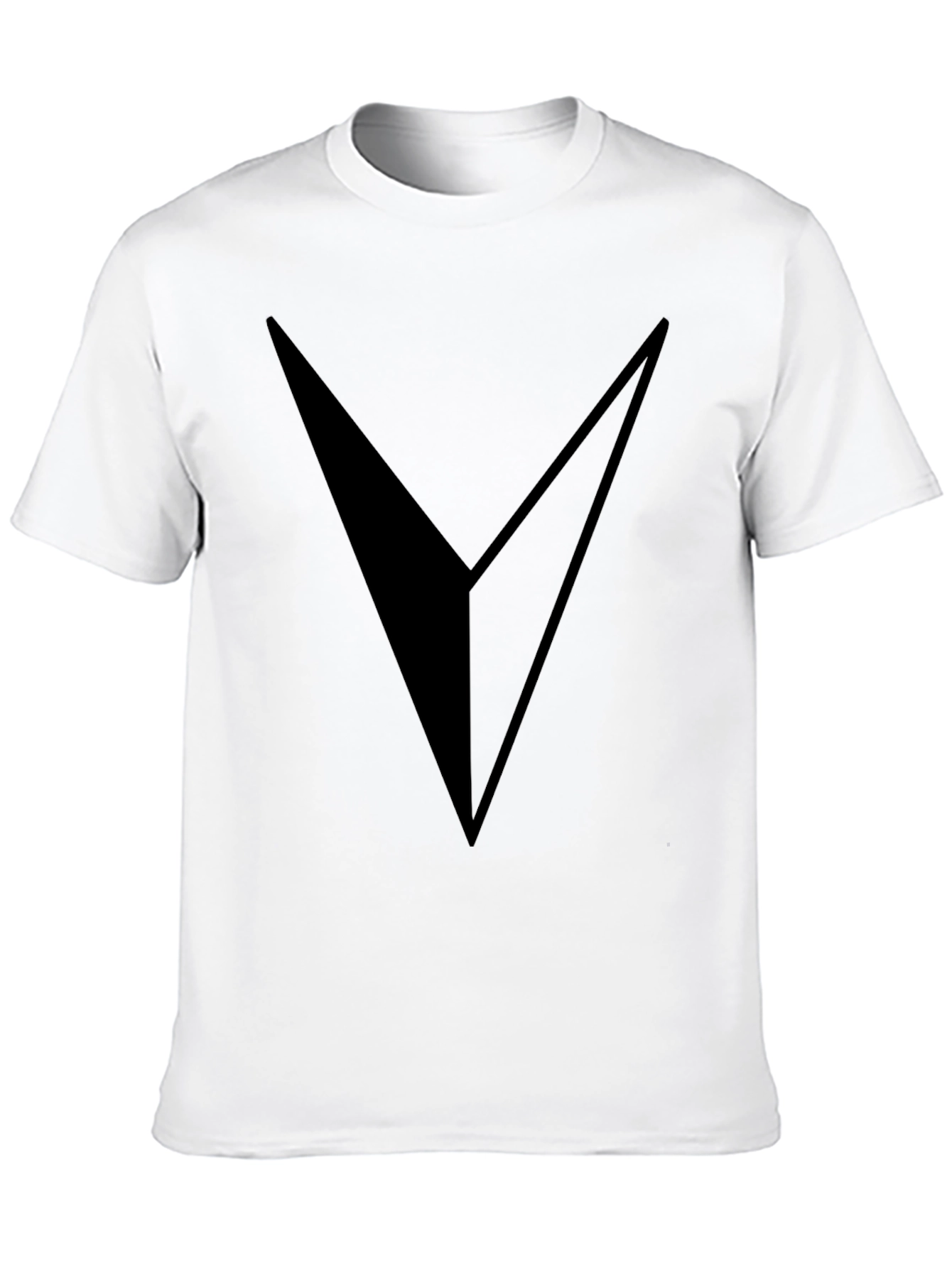 Bold V Graphic Black T-Shirt