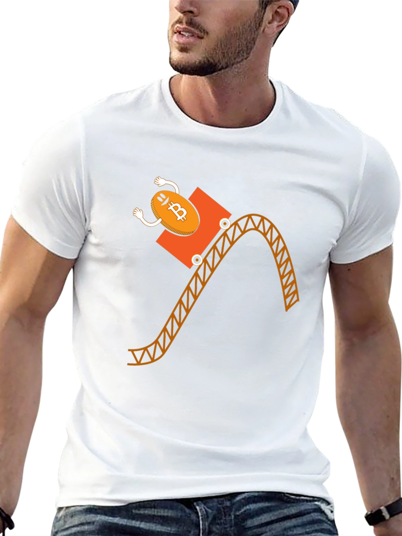 Bitcoin Rollercoaster T-Shirt - Crypto Funny Tee