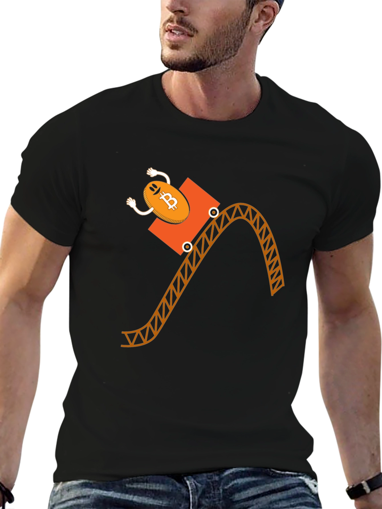 Bitcoin Rollercoaster T-Shirt - Crypto Funny Tee