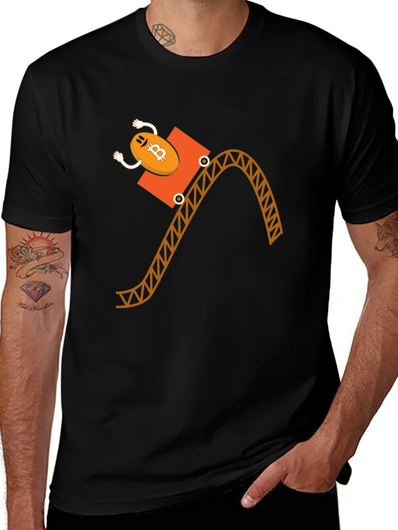 Bitcoin Rollercoaster T-Shirt - Crypto Funny Tee