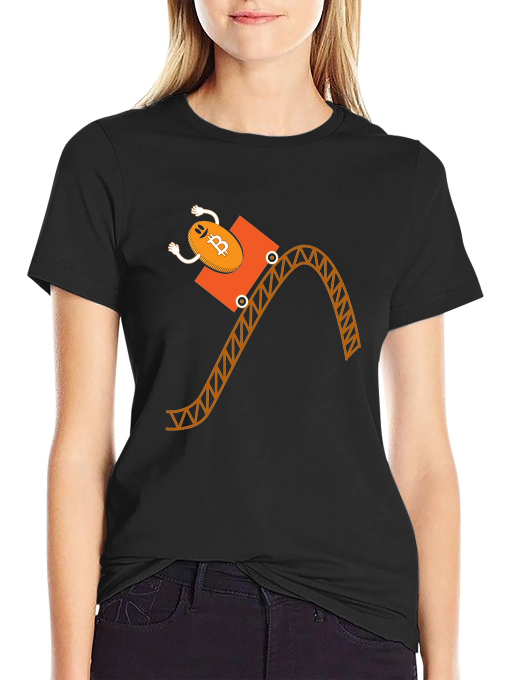 Bitcoin Rollercoaster T-Shirt - Crypto Funny Tee
