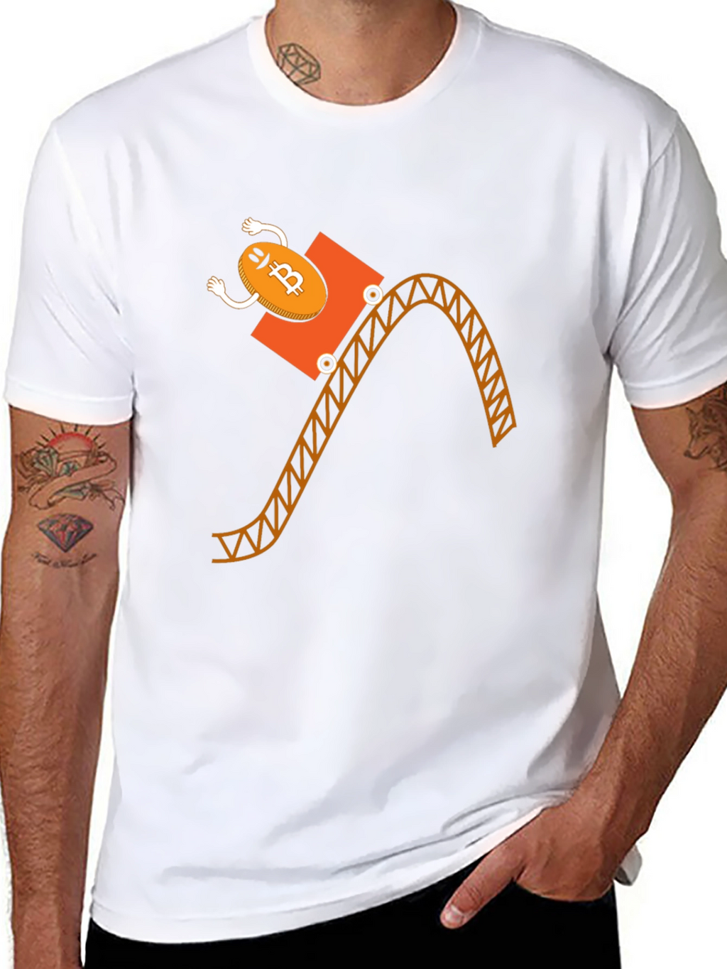 Bitcoin Rollercoaster T-Shirt - Crypto Funny Tee