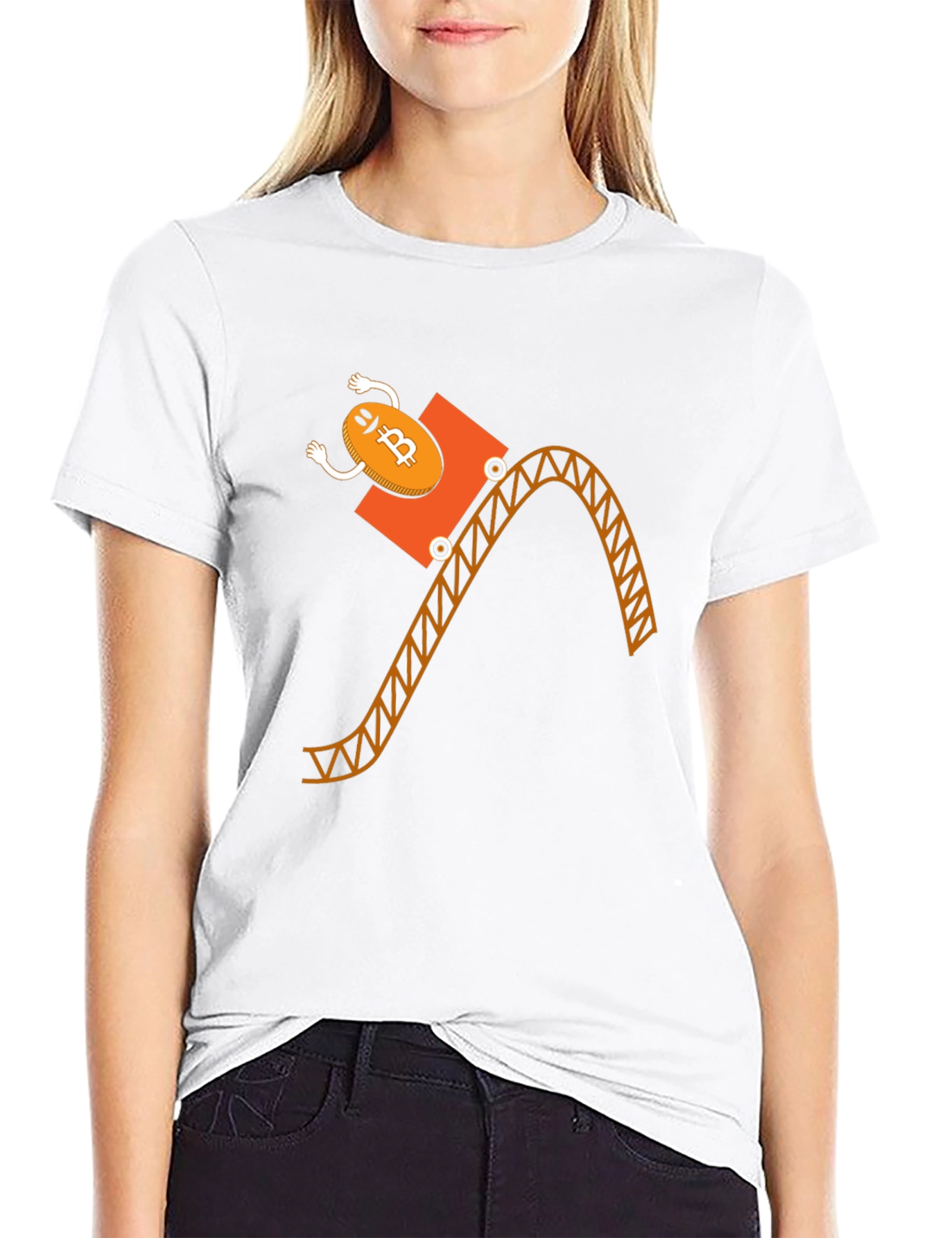 Bitcoin Rollercoaster T-Shirt - Crypto Funny Tee